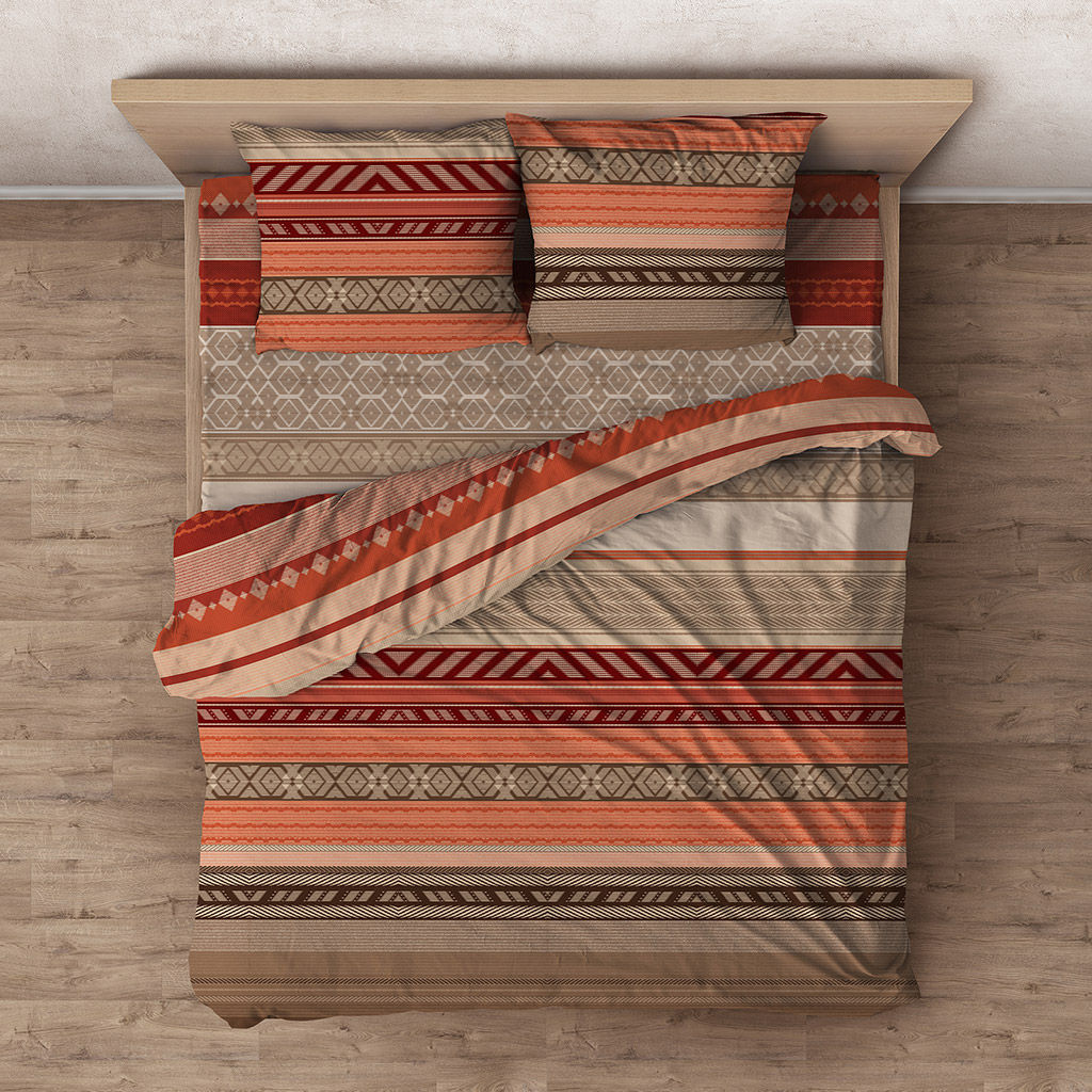 Постельное белье, комплект Евростандарт "Палермо", 4 предмета: пододеяльник на пуговицах 200х215см, простыня классическая 220х240см, 2 наволочки 70х70см с клапаном-запахом, бязь "Комфорт" 121г/м2, хлопок 100%, упаковка "классическая" ПВХ 32х41см, "До