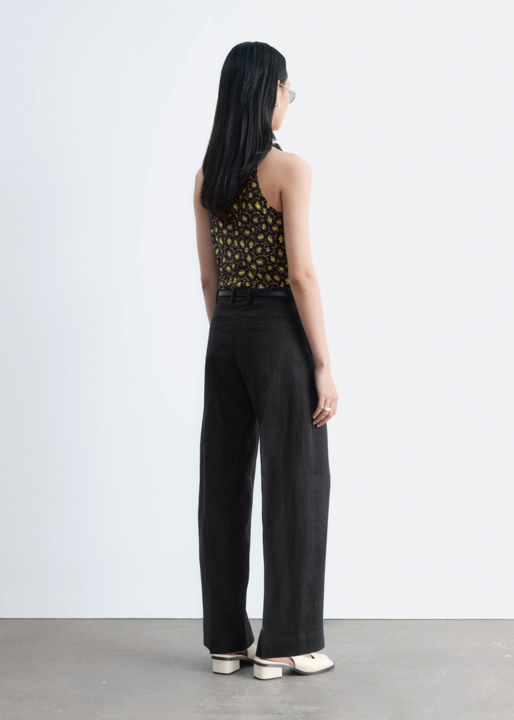 Pantalones sastre de lino - H&m фото 8