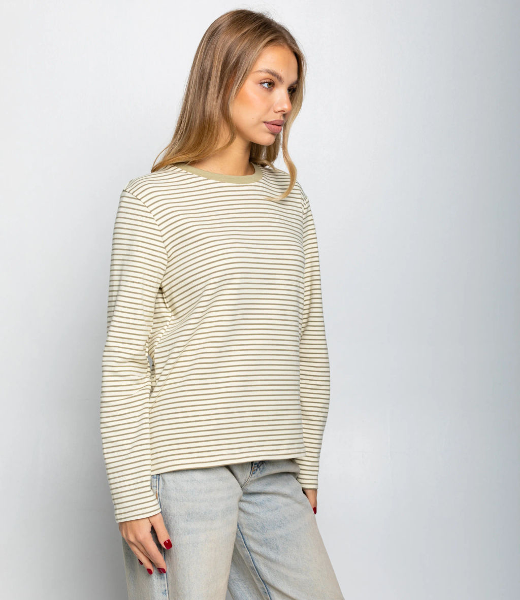 Лонгслив #КТ8013 (4), фисташковый,молочный - Dommod фото 2
