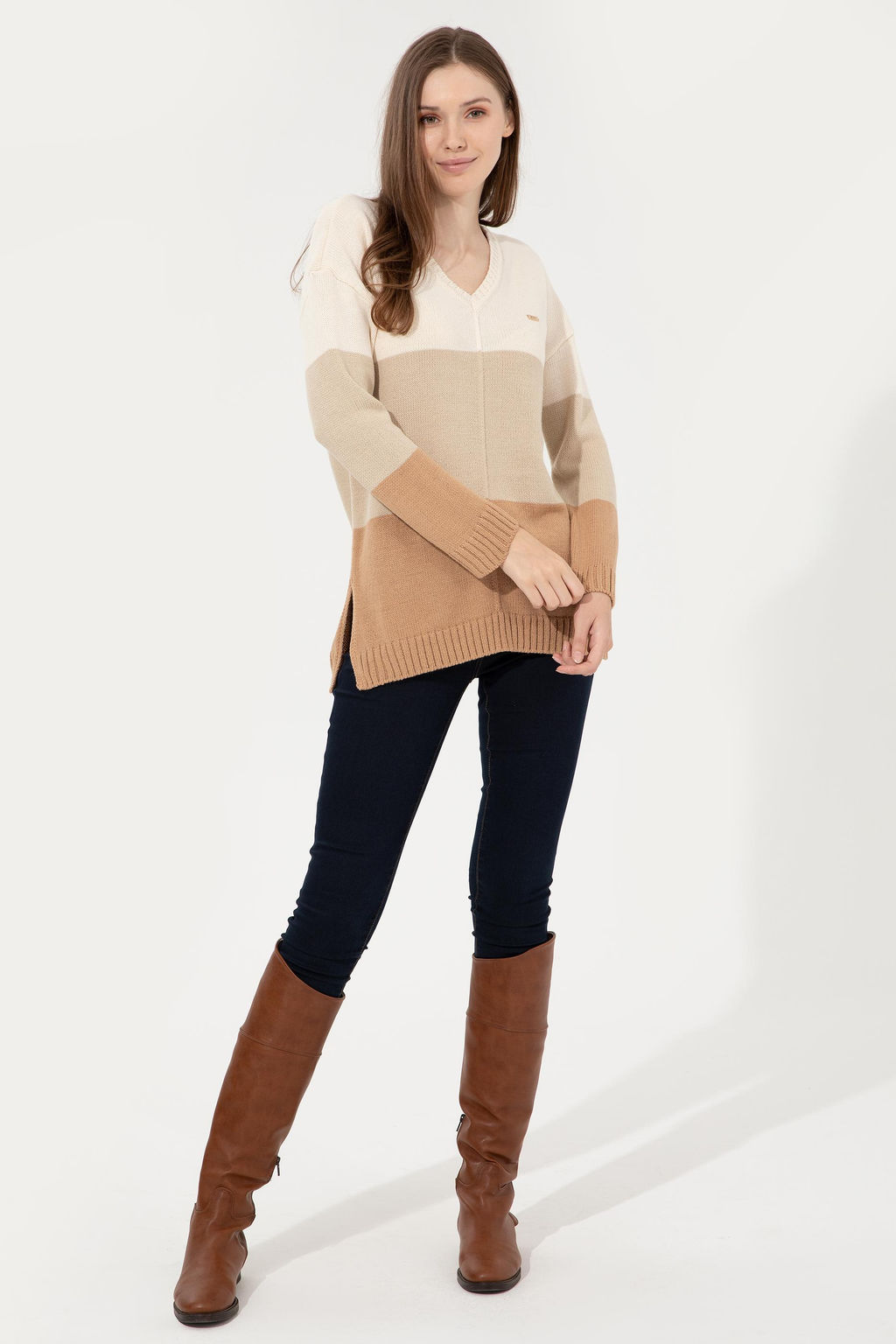 Женский свитер из каменного меланжа Неожиданная скидка в корзине - U.s. polo assn фото 7