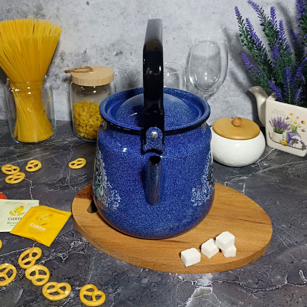 Чайник для плиты 3,5л 1с26с синий. Голубика