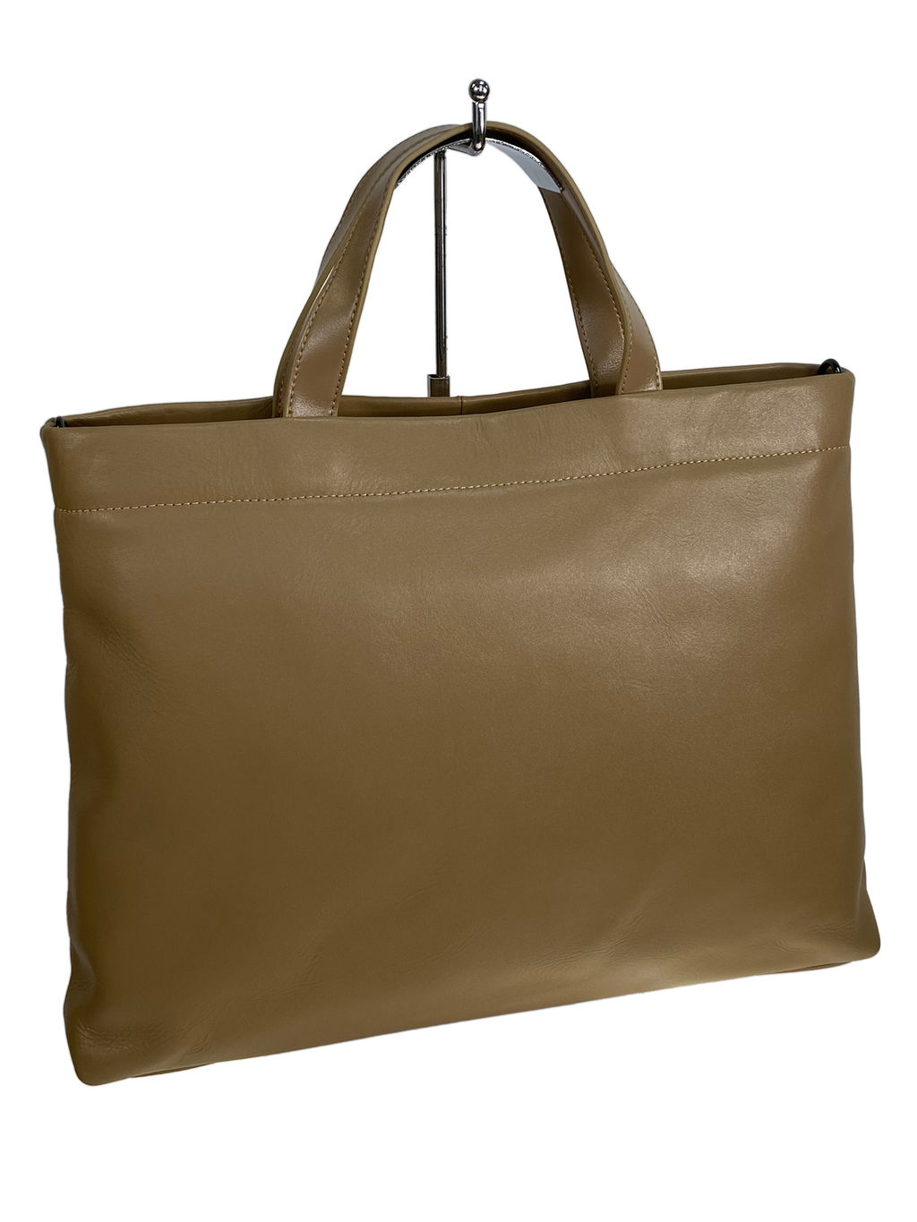 Женская сумочка из натуральной кожи, цвет светло коричневый