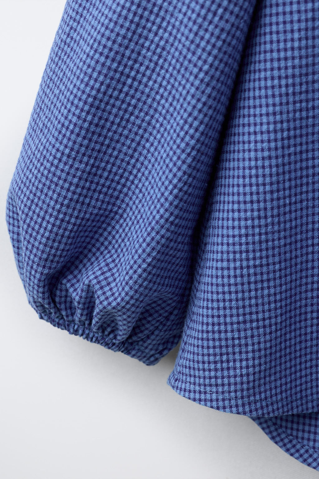GINGHAM CHECK DOUBLE COLLAR SHIRT - Zara фото 4
