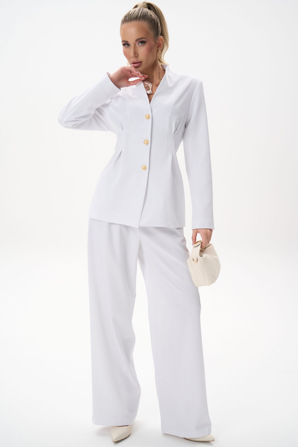 Брюки Лоис (белый) - Эльза фото 22