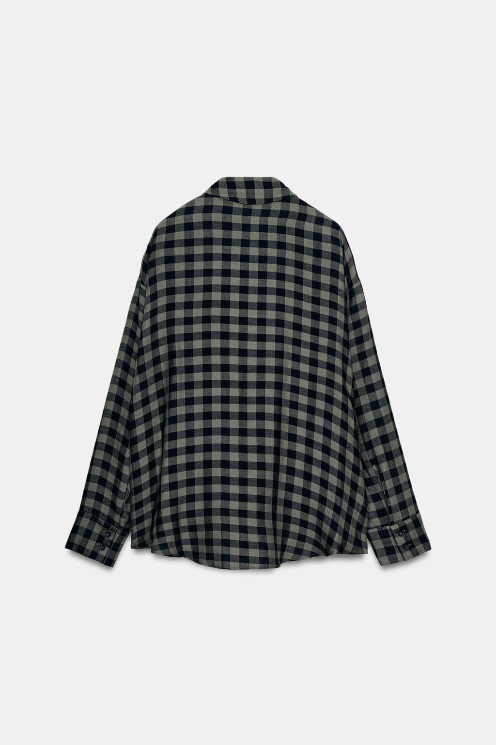 GINGHAM SHIRT WITH SCARF ZW COLLECTION - Zara фото 6