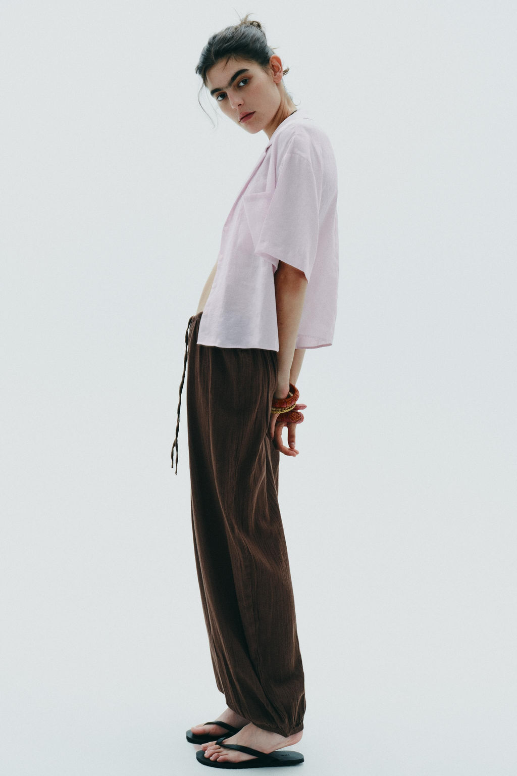 FLOWING SHIRT WITH POCKET - Zara фото 28