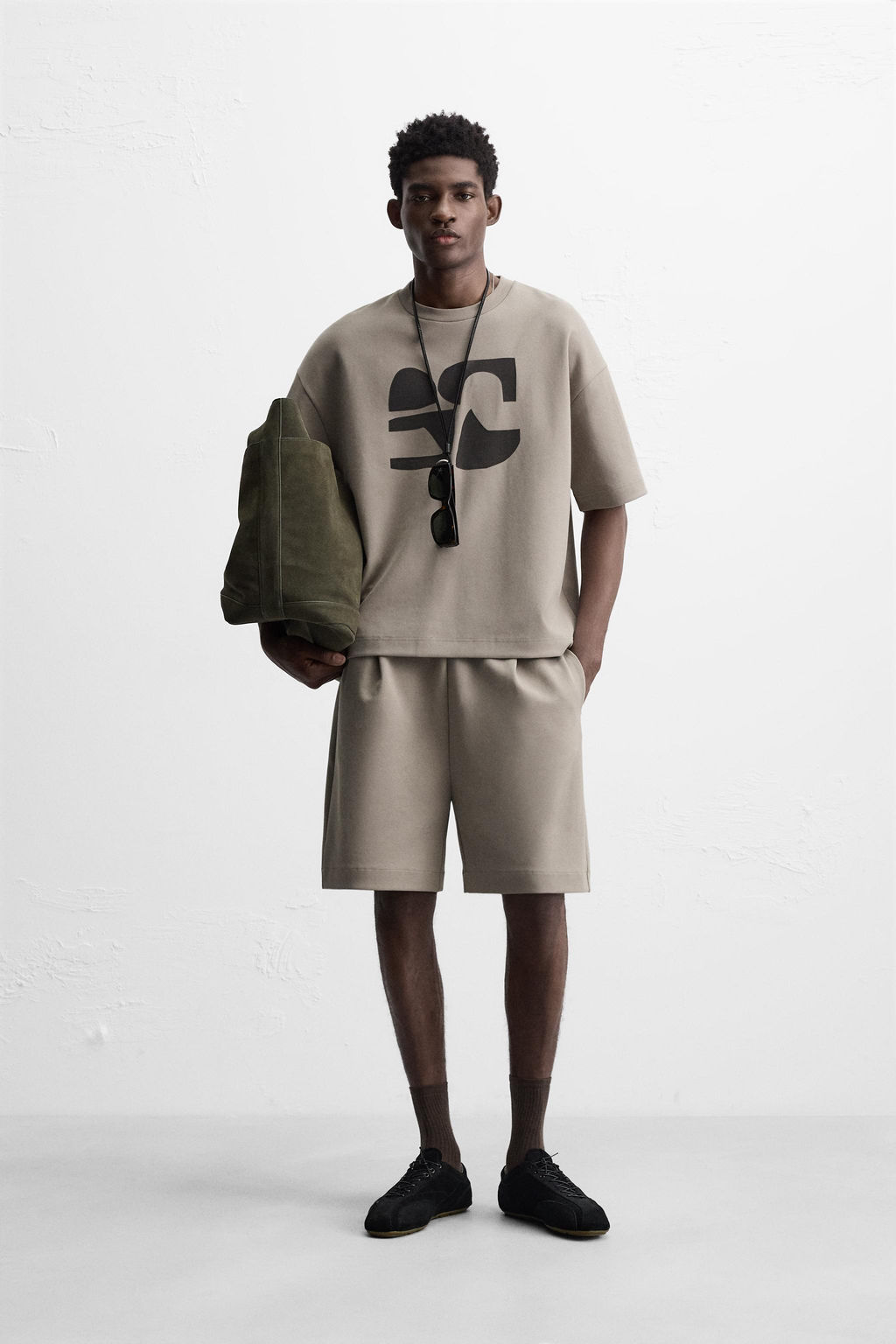 TECHNICAL TEXTURE PRINT T-SHIRT