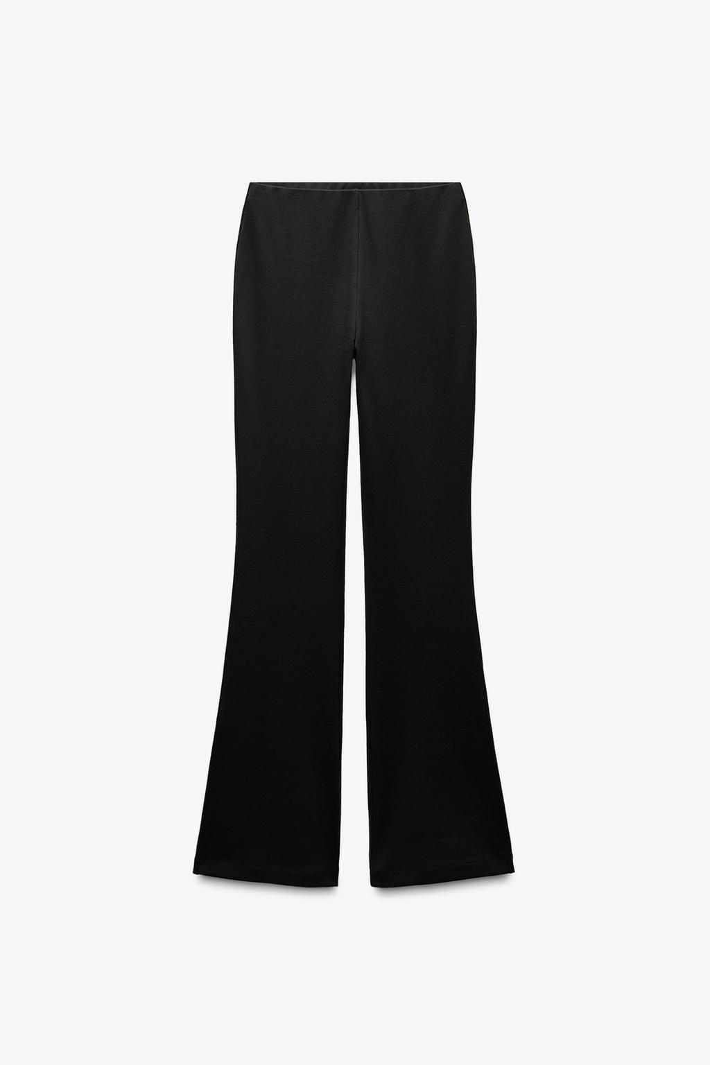INTERLOCK BELL BOTTOM TROUSERS - Zara фото 5