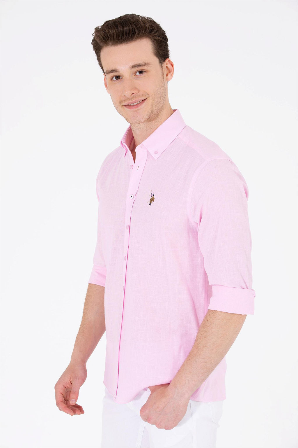Мужская базовая рубашка с длинным рукавом Magnolia Неожиданная скидка в корзине - U.s. polo assn фото 2