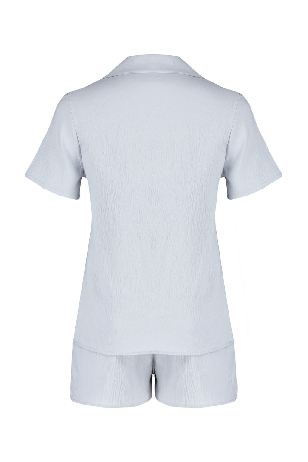 Trendyolmilla Gri Ay?c?kl? Sortlu Dokuma Pijama Tak?m? THMSS24PT00065 фото 8