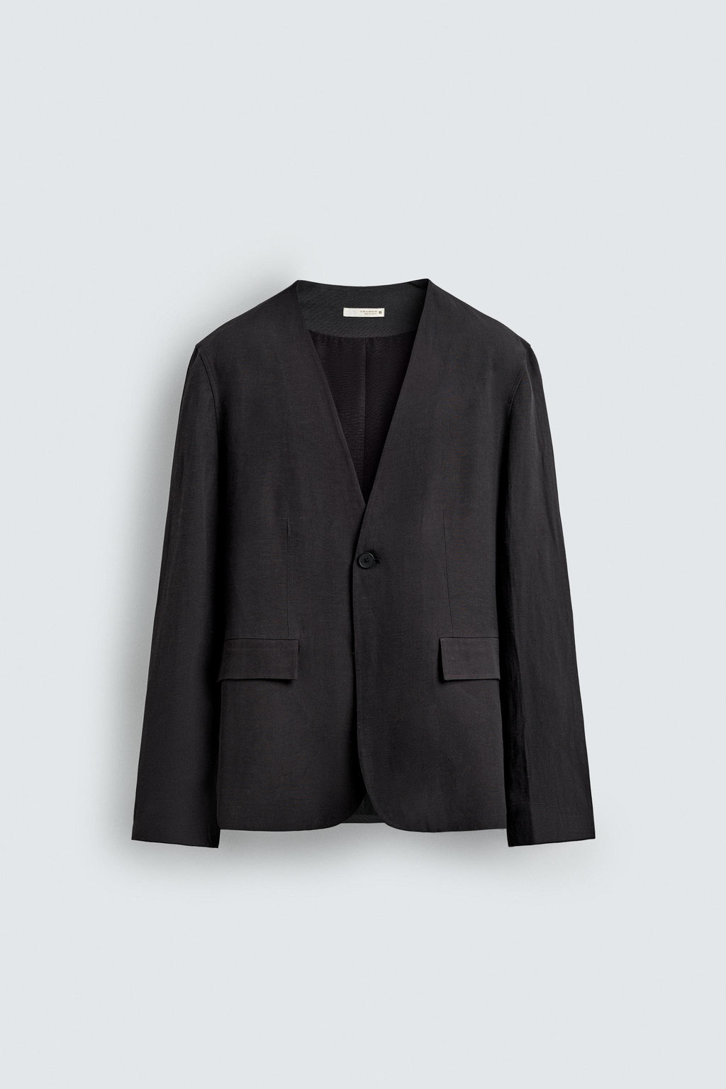 PANTAL?N PLIEGUES TRAJE RELAXED FIT / Beige claro - Zara фото 7