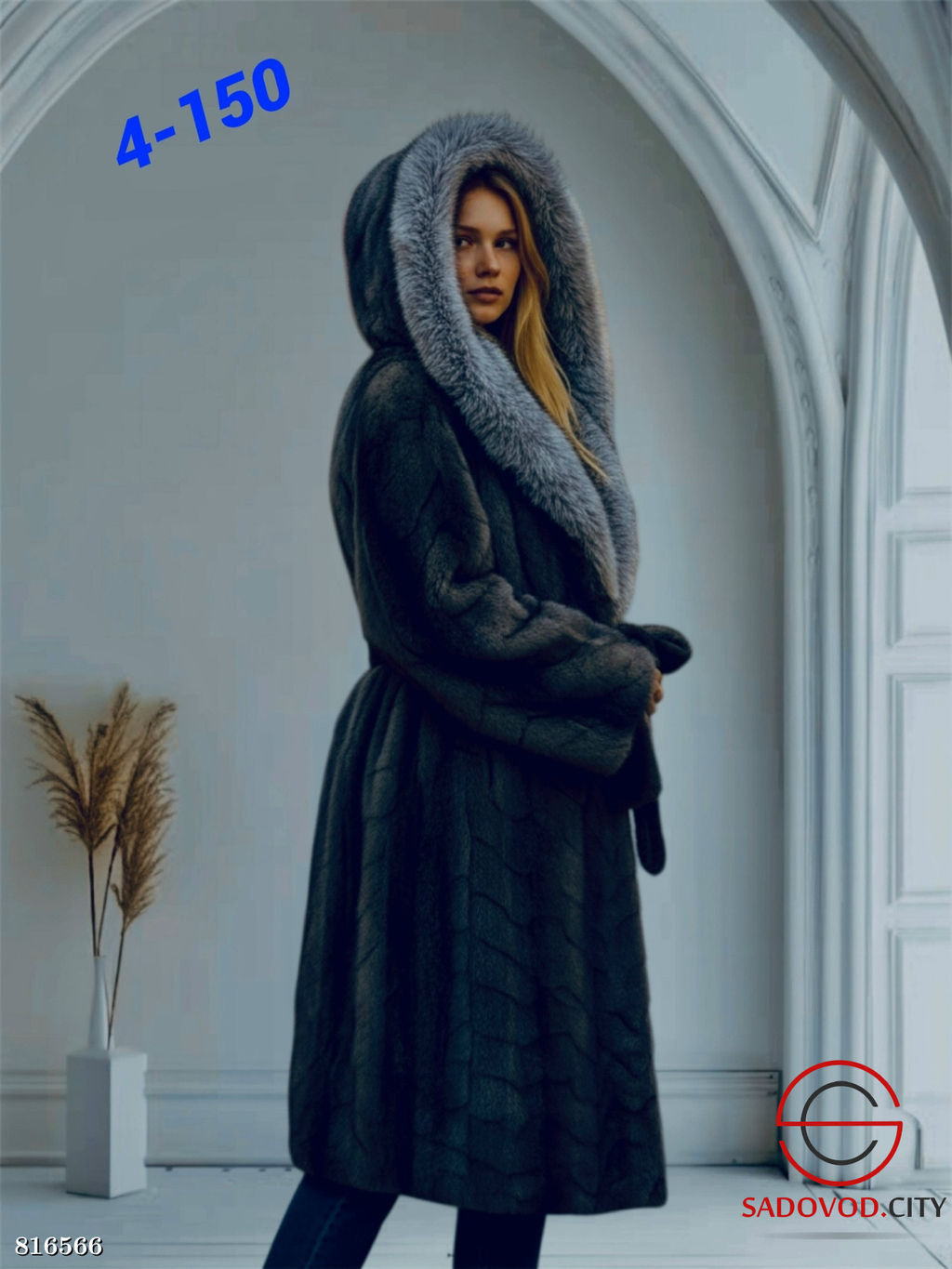 Шуба женская из искусственного меха - Bruno фото 2