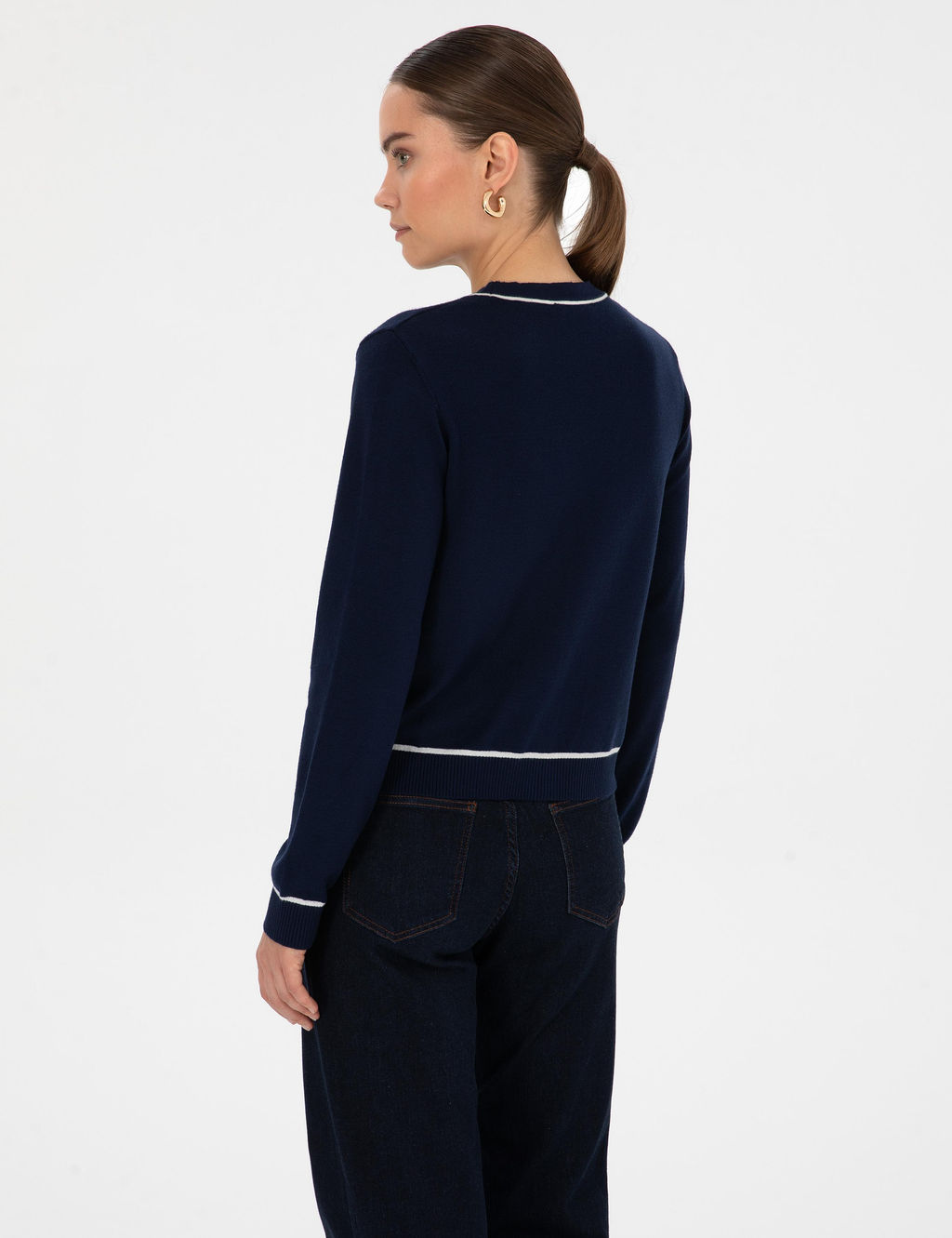 Lacivert Slim Fit Triko H_rka - Pierre cardin фото 5