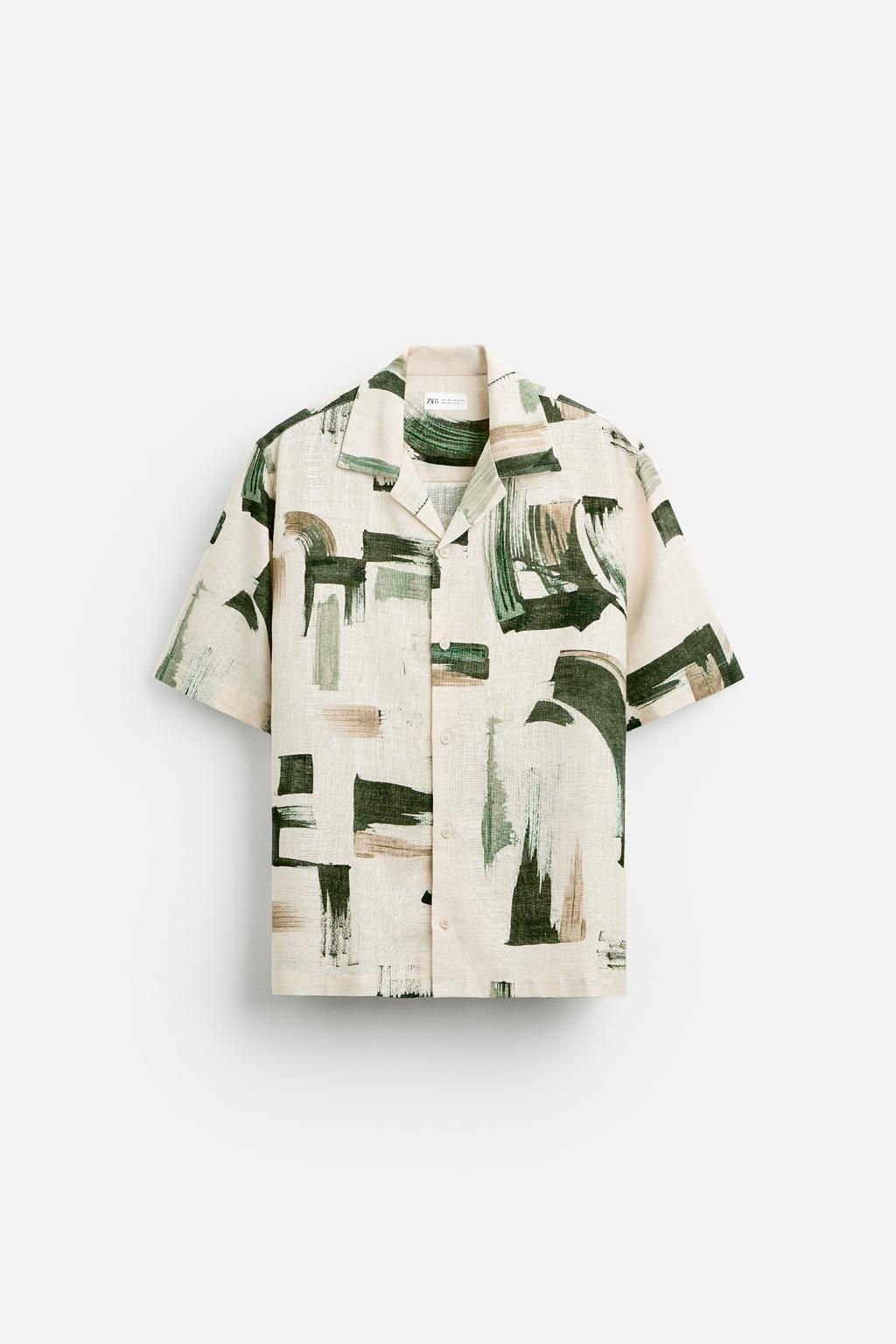 ABSTRACT PRINT SHIRT - Zara фото 6