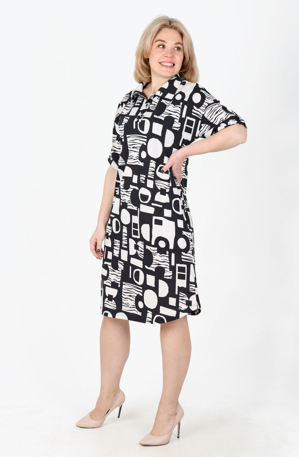 Платье София Х-452 (46-62) кулирка - Лотос фото 39