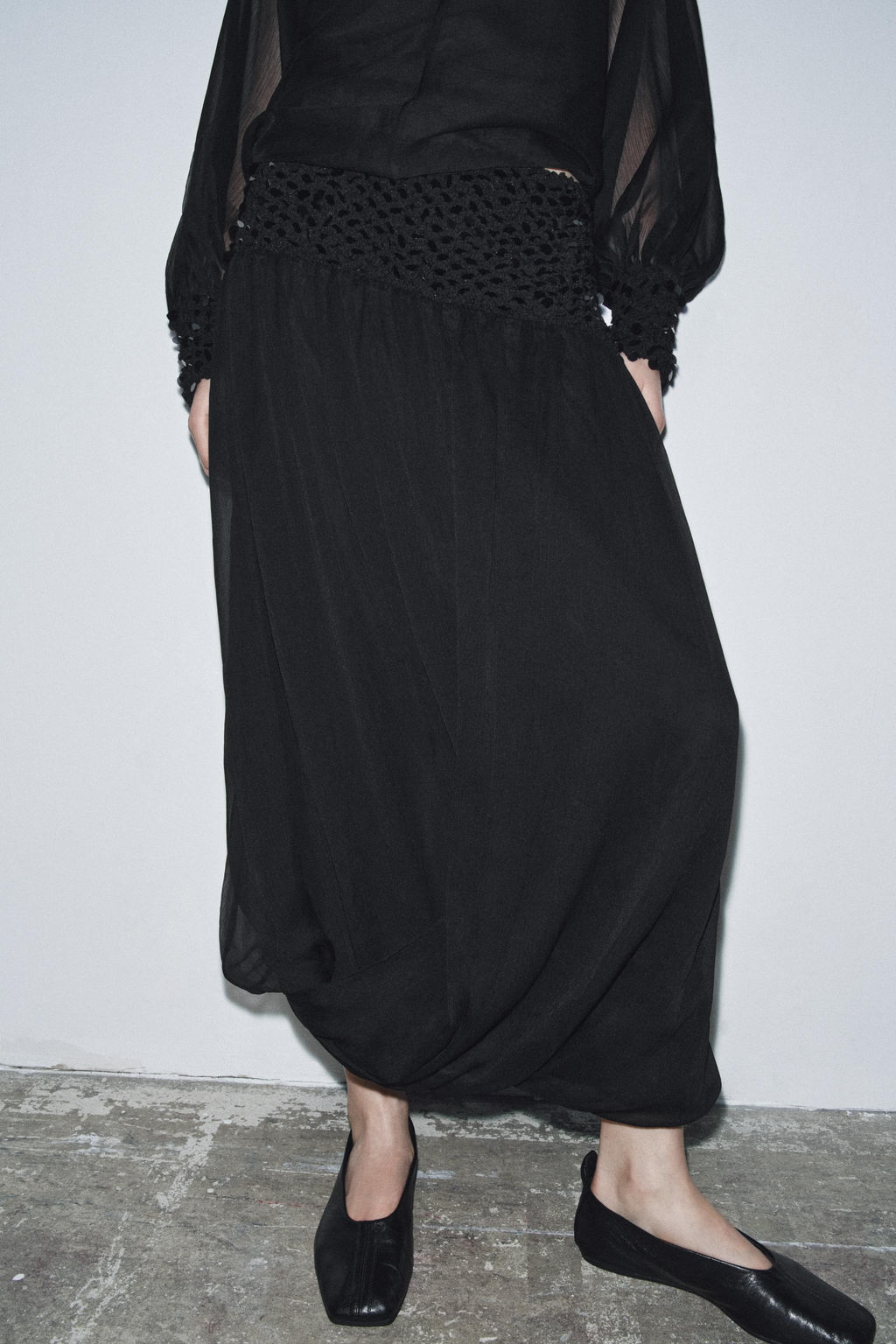 ZW COLLECTION SEQUINNED SKIRT - Zara фото 2