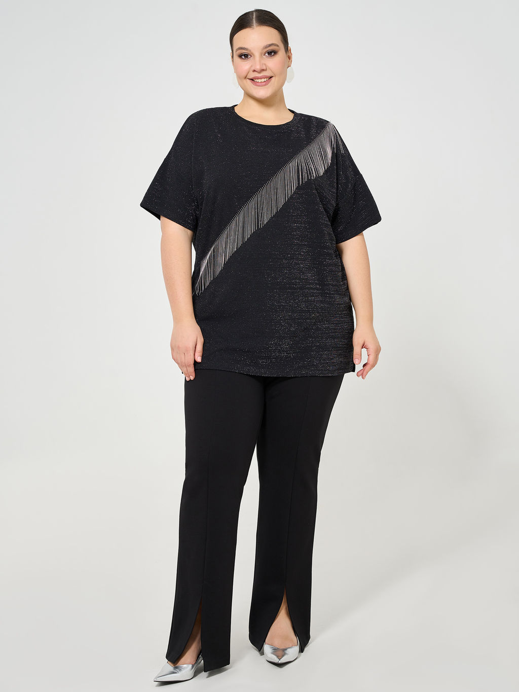 Футболка 0087-26 черный кристалл