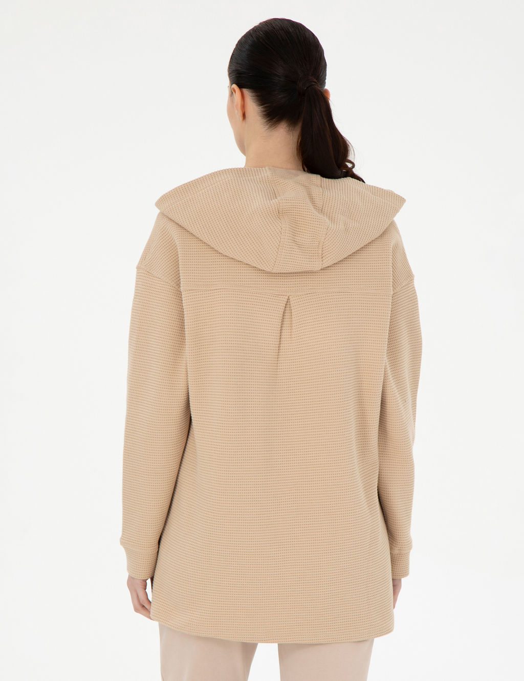 Bej Oversize Sweatshirt
