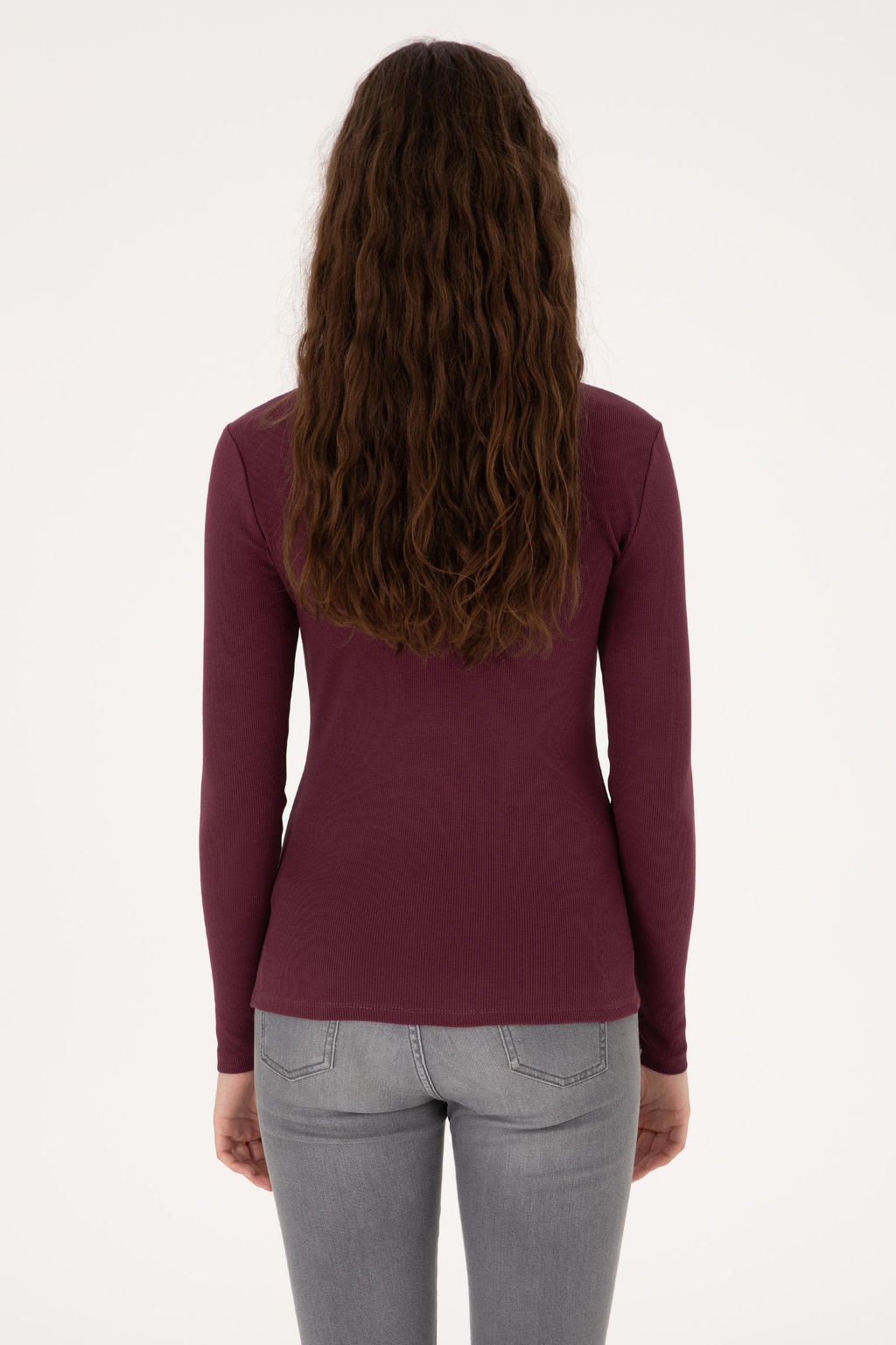Kad_n Bordo Sweatshirt Sepette S_rpriz _ndirim - U.s. polo assn фото 5