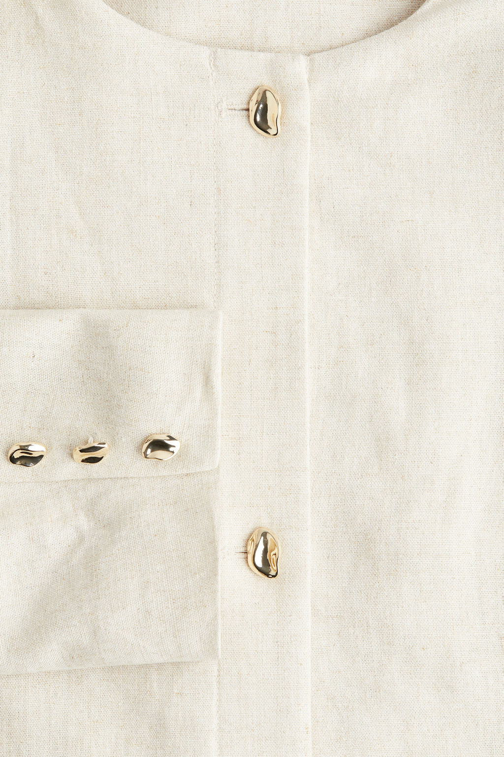 Chaqueta en mezcla de lino con peplum - H&m фото 3