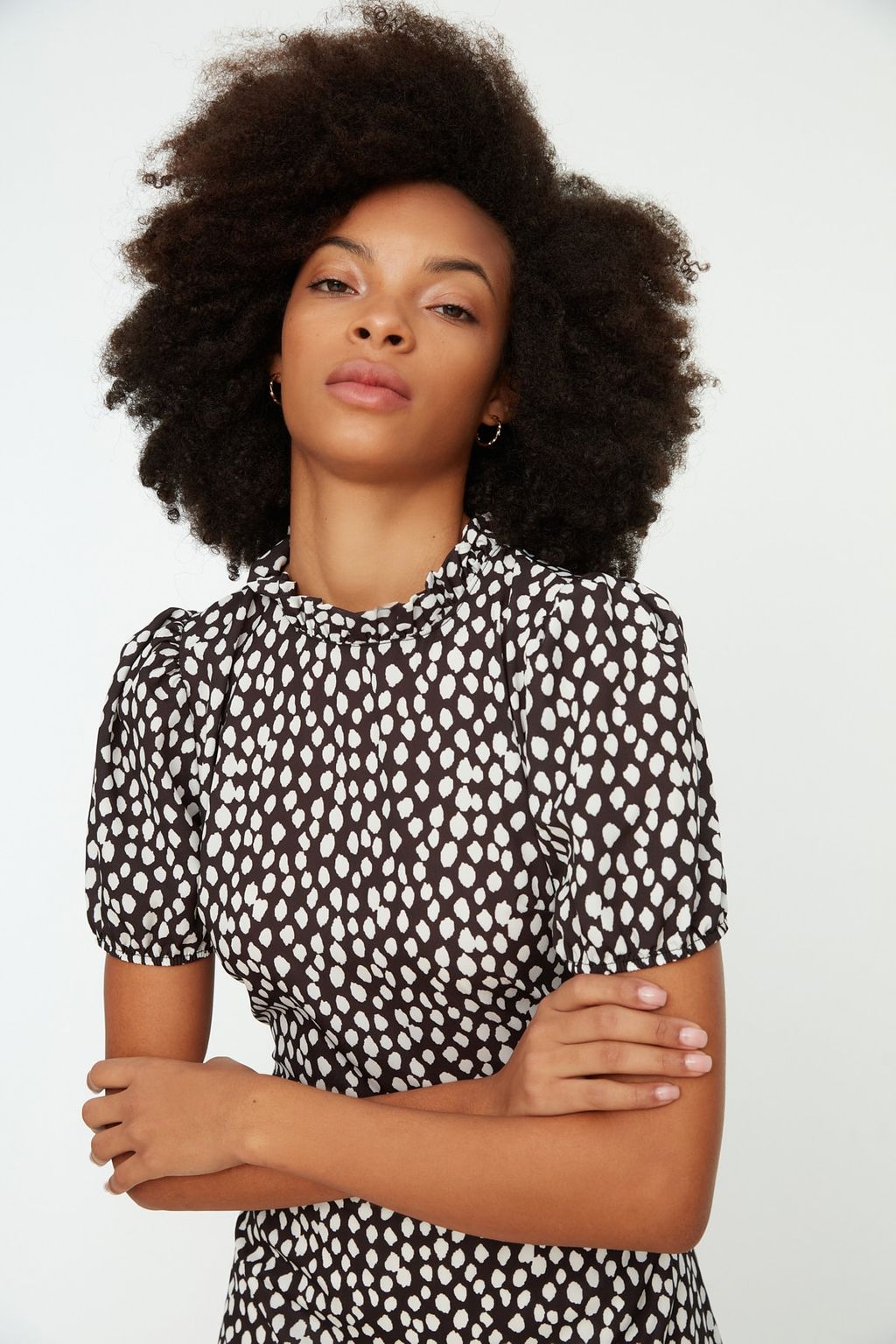 TRENDYOLMILLA Ac?k Mavi Cicekli A Kesim F?rf?rl? Midi Dokuma Elbise TWOSS20EL0894  фото 42