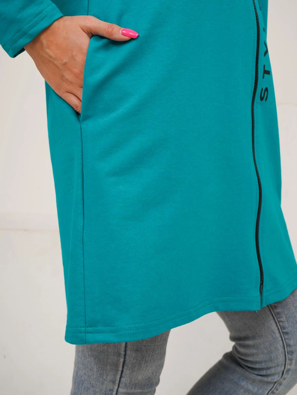 Кардиган женский, цвет бирюзовый