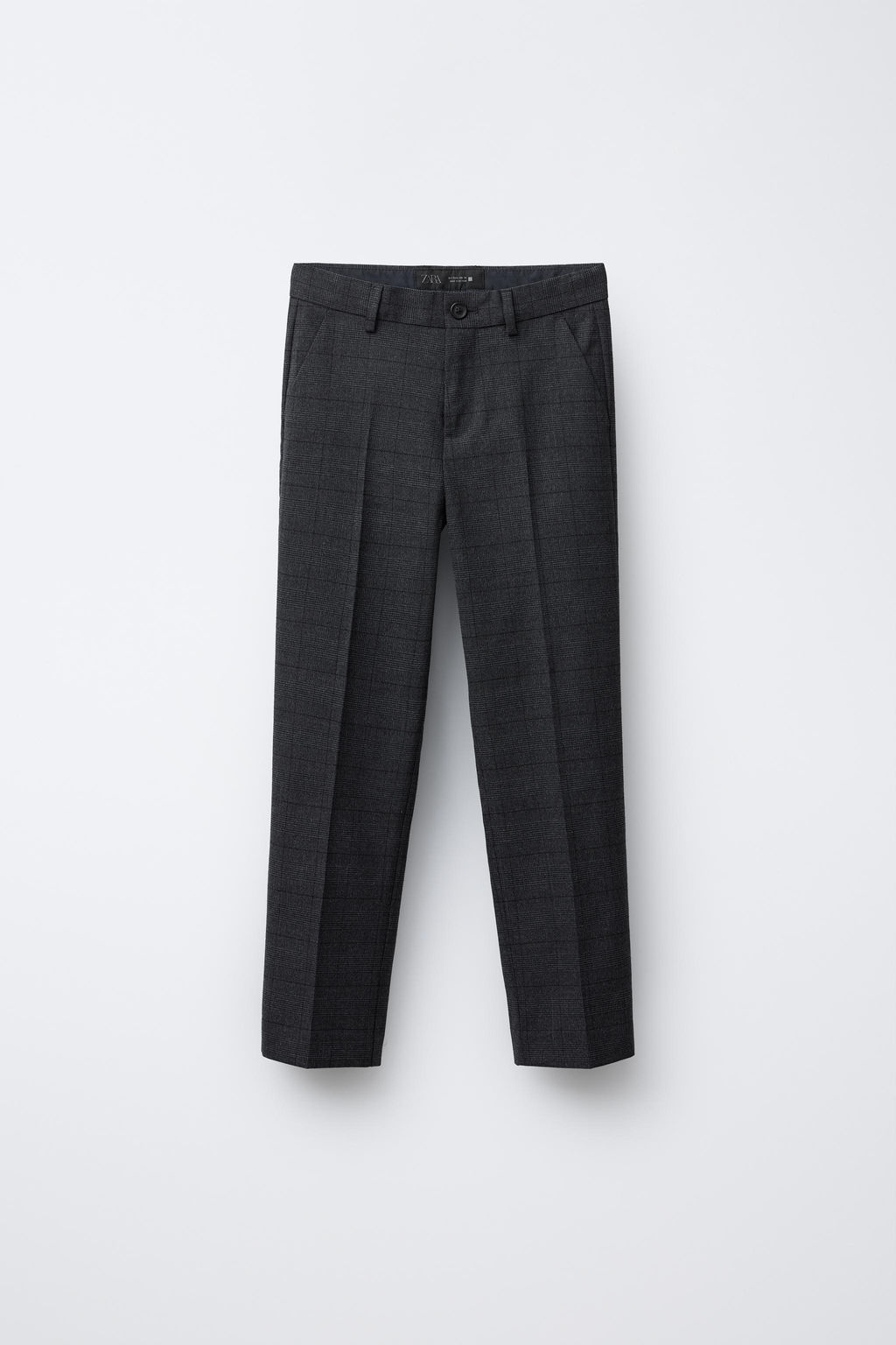 CHECK COMFORT SUIT TROUSERS