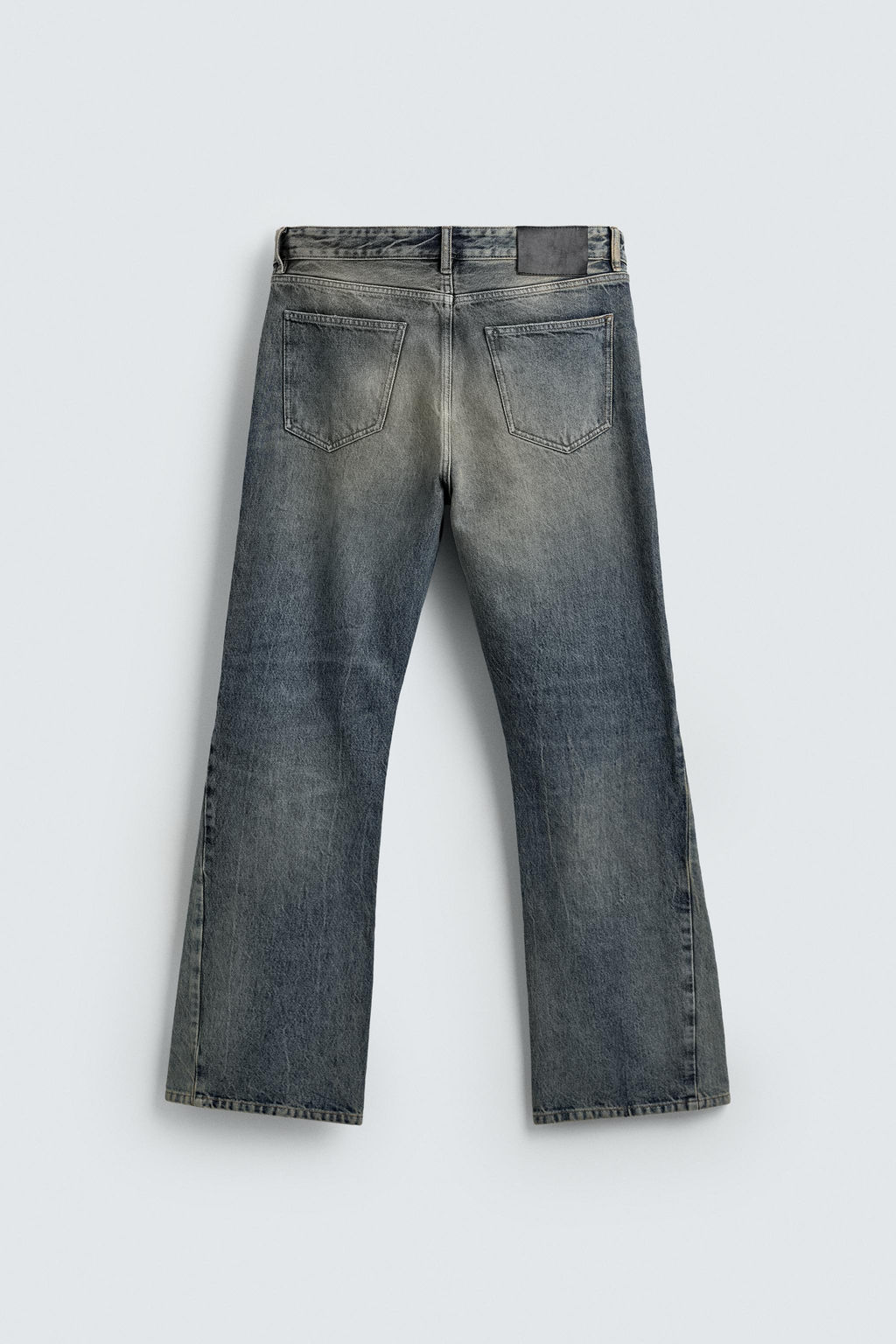 JEANS FLARE FIT LAVADO MANCHAS / Azul tinta - Zara фото 8
