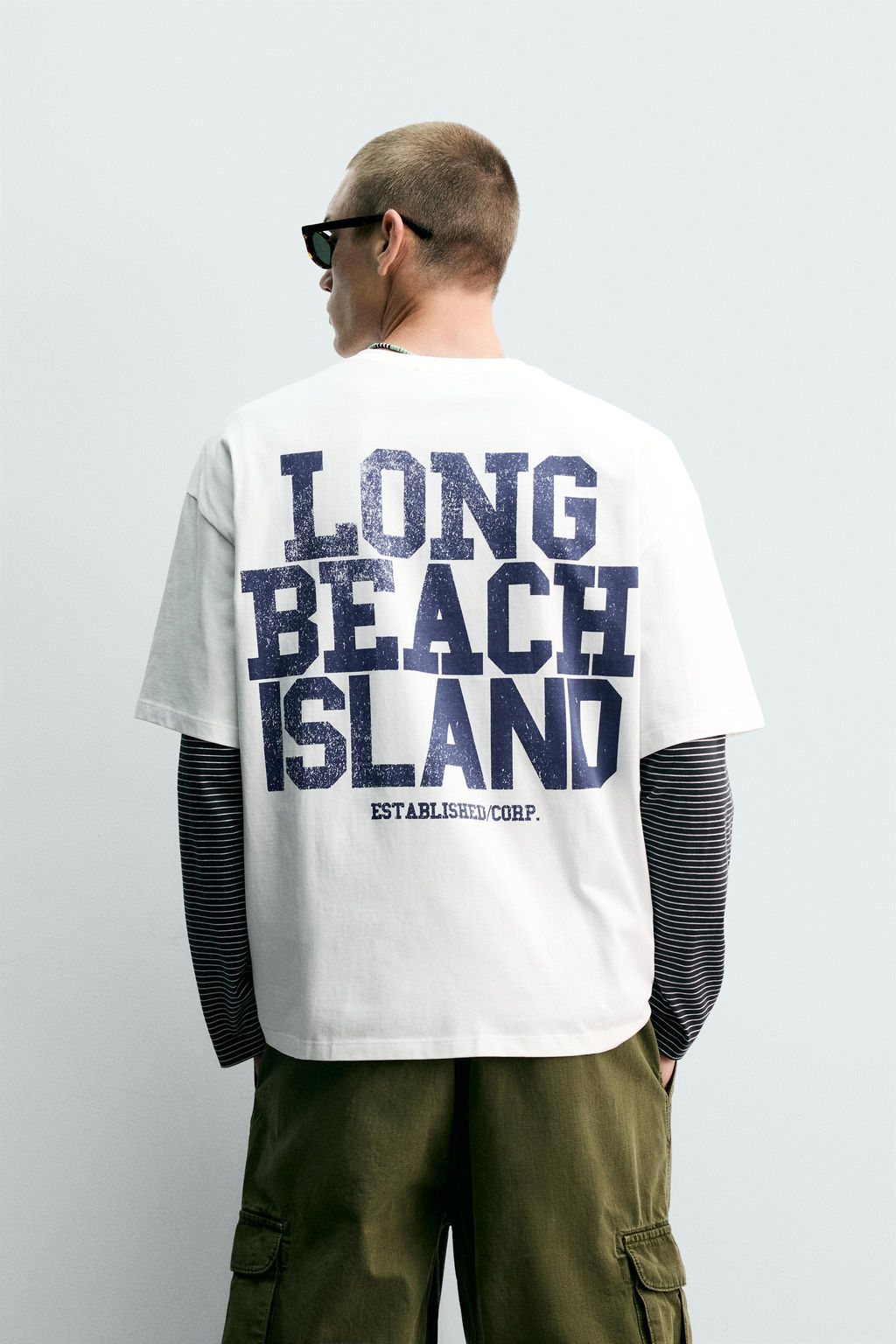 CAMISETA RELAXED FIT ESTAMPADOS LAVADOS / Blanco - Zara фото 3