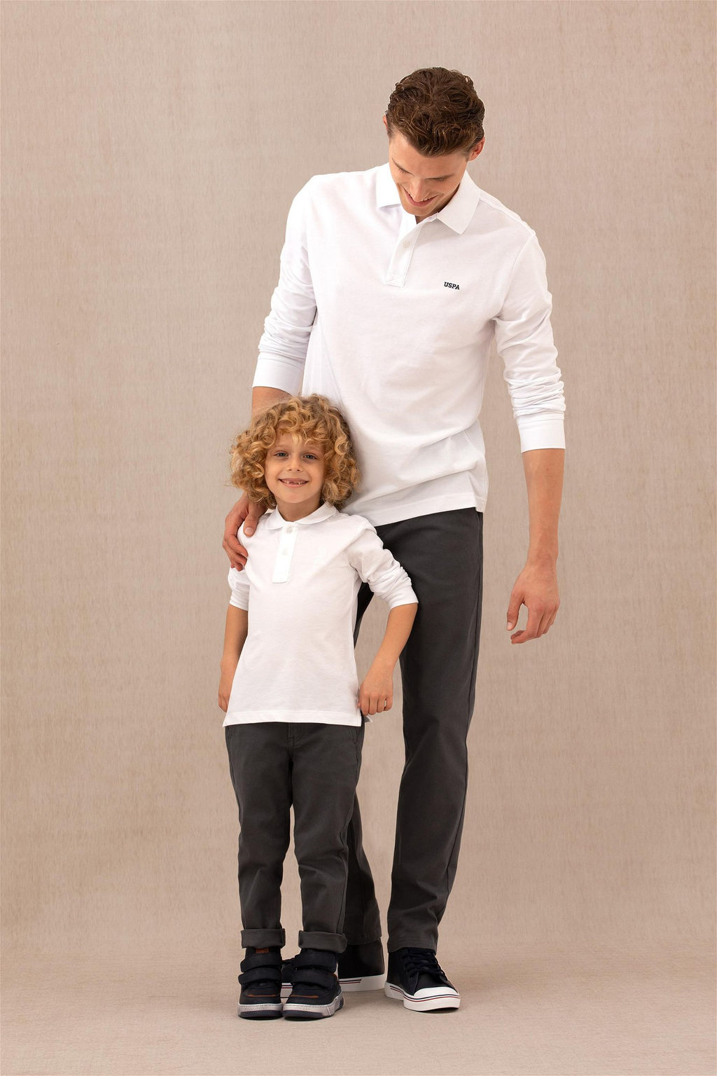 Мужские брюки из плотной ткани антрацитового цвета - U.s. polo assn фото 8