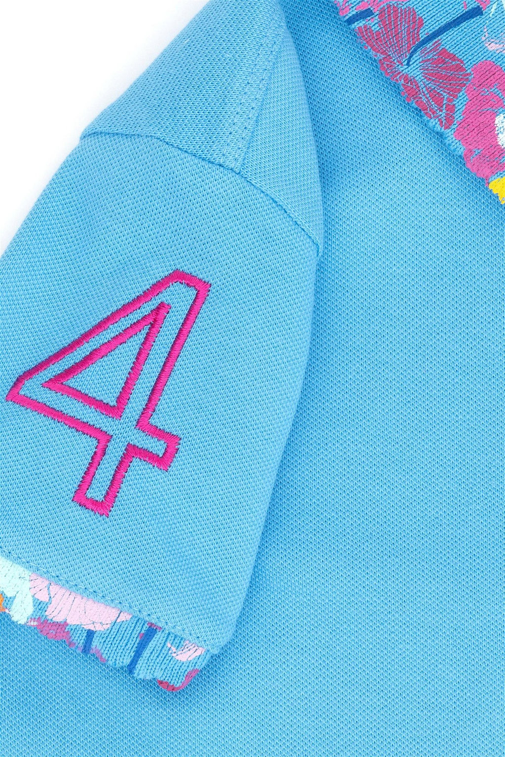 Базовая футболка бирюзового цвета для девочек - U.s. polo assn фото 8