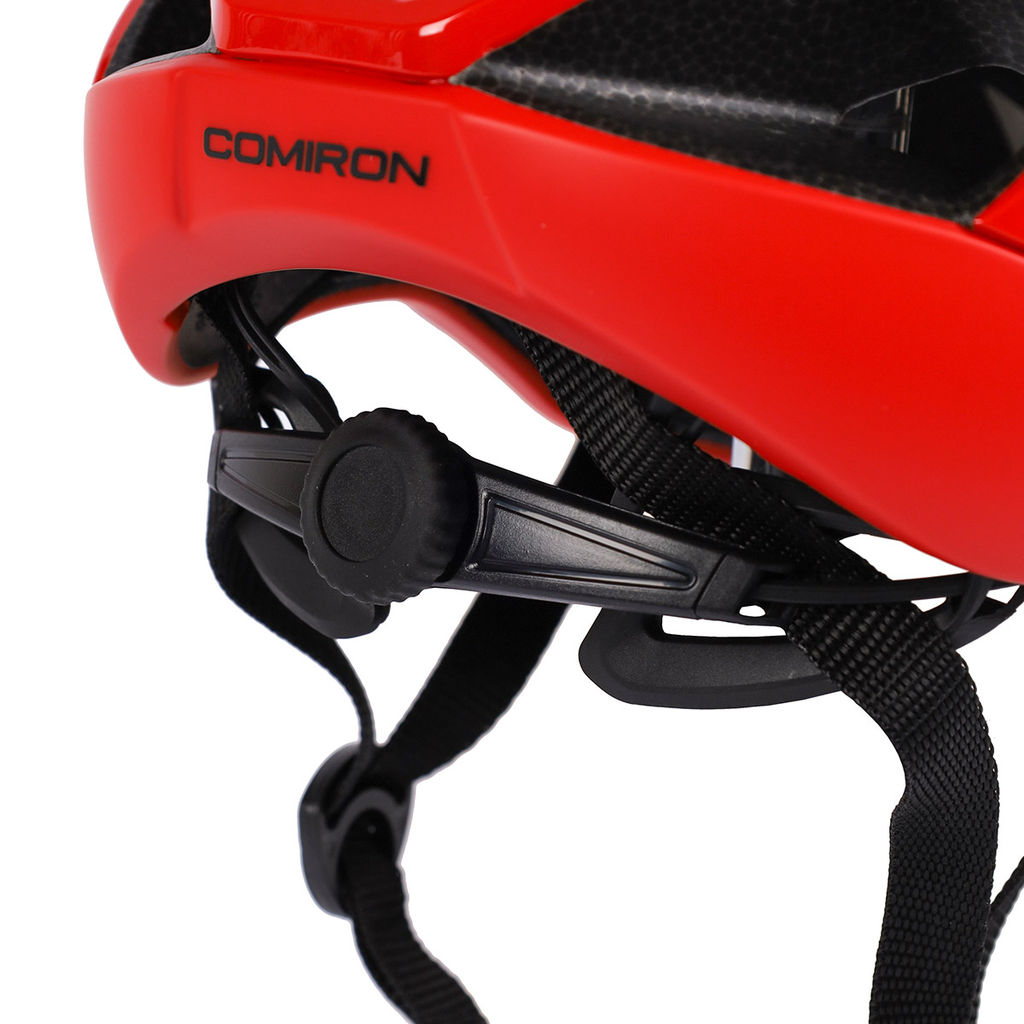 Шлем велосипедный COMIRON Wind. Цвет: Black-Red. Размер: M (58-61см) / MX-69T / уп 12 - ГалеонТрейд фото 7