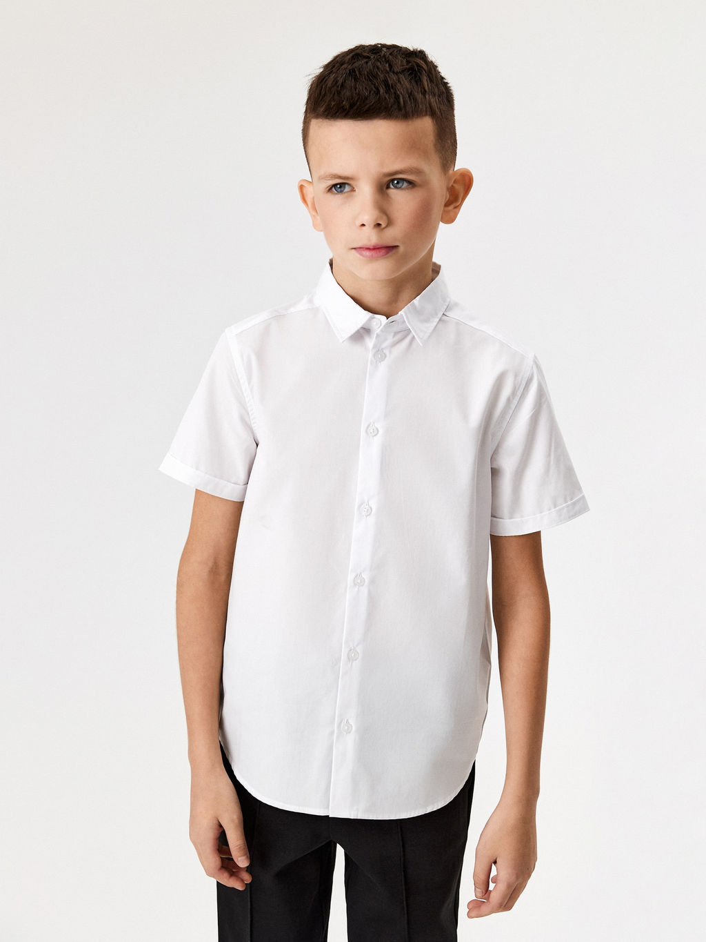 ACOOLA / Сорочка верхняя детская для мальчиков Siyan жемчужно-белый  фото 4