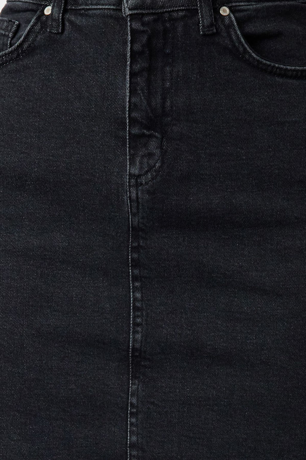 TRENDYOLMILLA Siyah Yuksek Bel Mini Denim Etek TWOSS20ET0241 фото 9