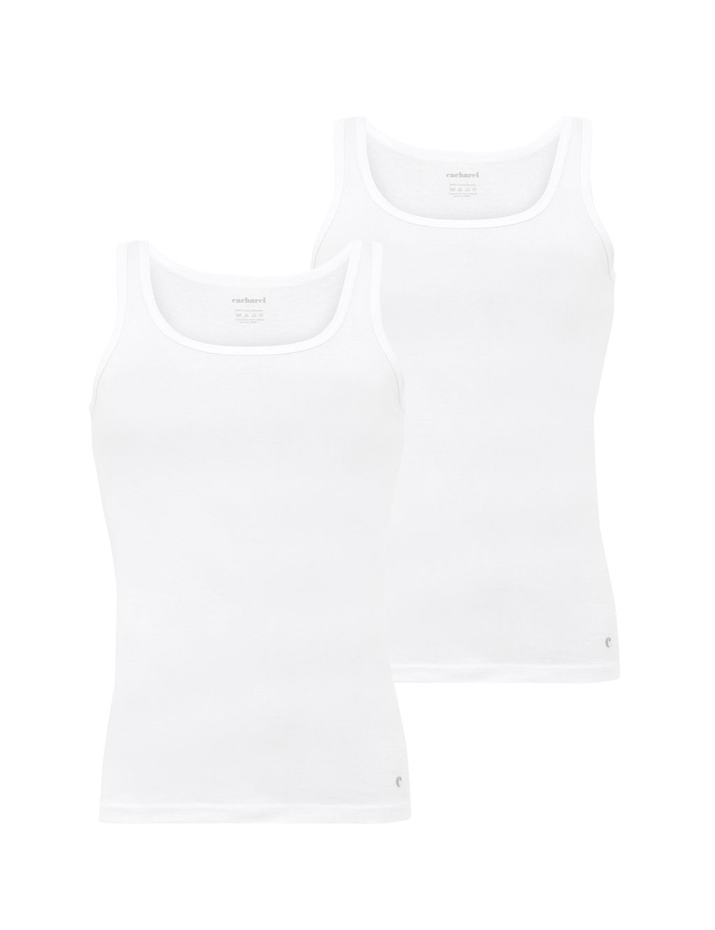 Комплект из 2 белых маек - Cacharel фото 3
