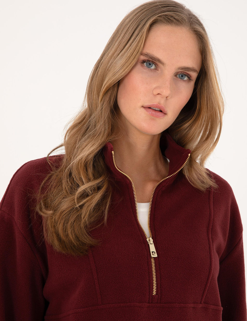 Vi_ne Comfort Fit Fermuarl_ Polar Sweatshirt