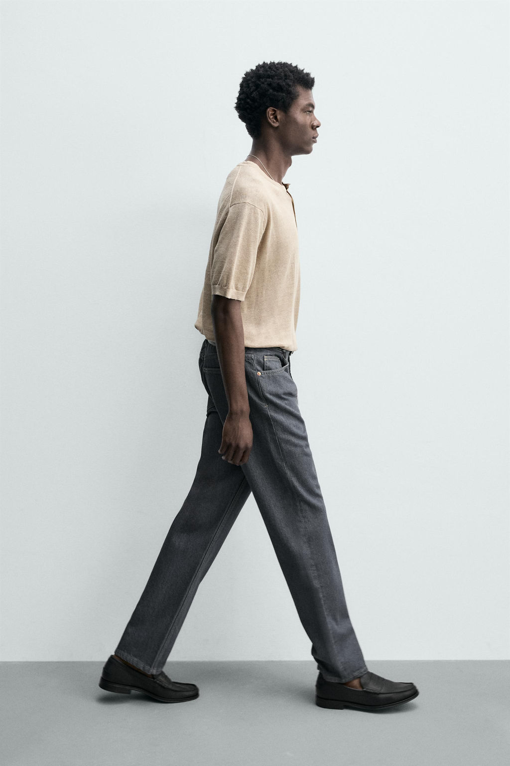 JEANS STRAIGHT FIT / Gris - Zara фото 6