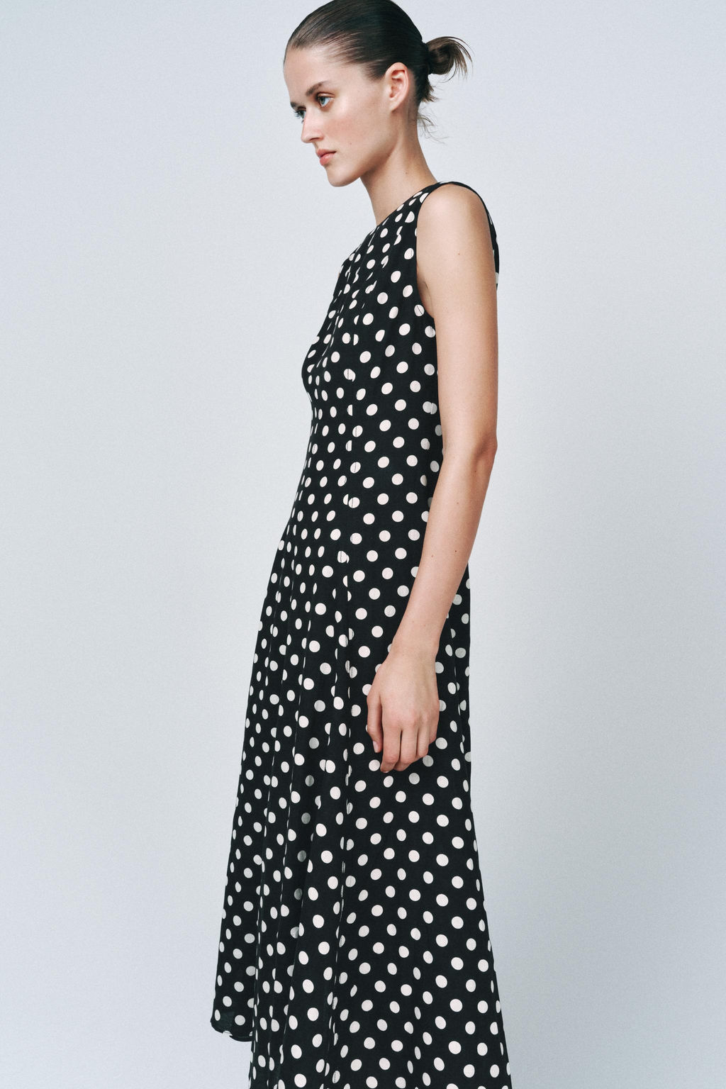 ZW COLLECTION POLKA DOT MIDI DRESS - Zara фото 23