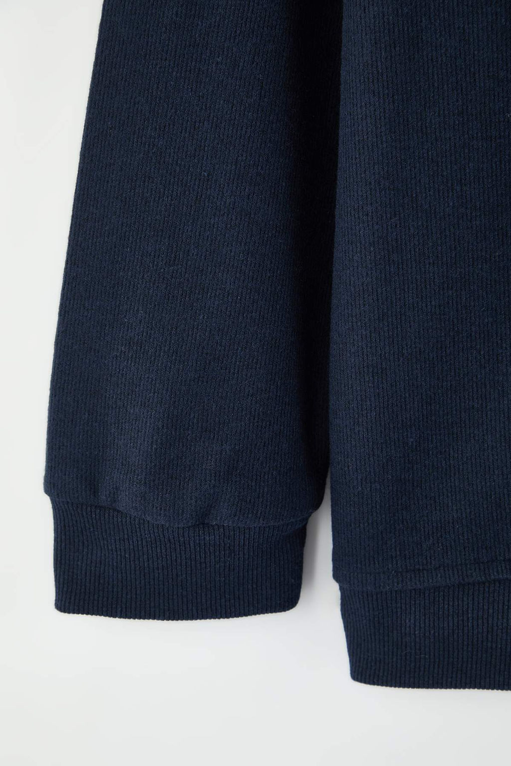Lacivert Yeni Oversize/Genis Yumusak Dokulu Kolej Sardonsuz Buyuk Beden Sweatshirt TMNAW26AO00007 - Trendyolmilla фото 3