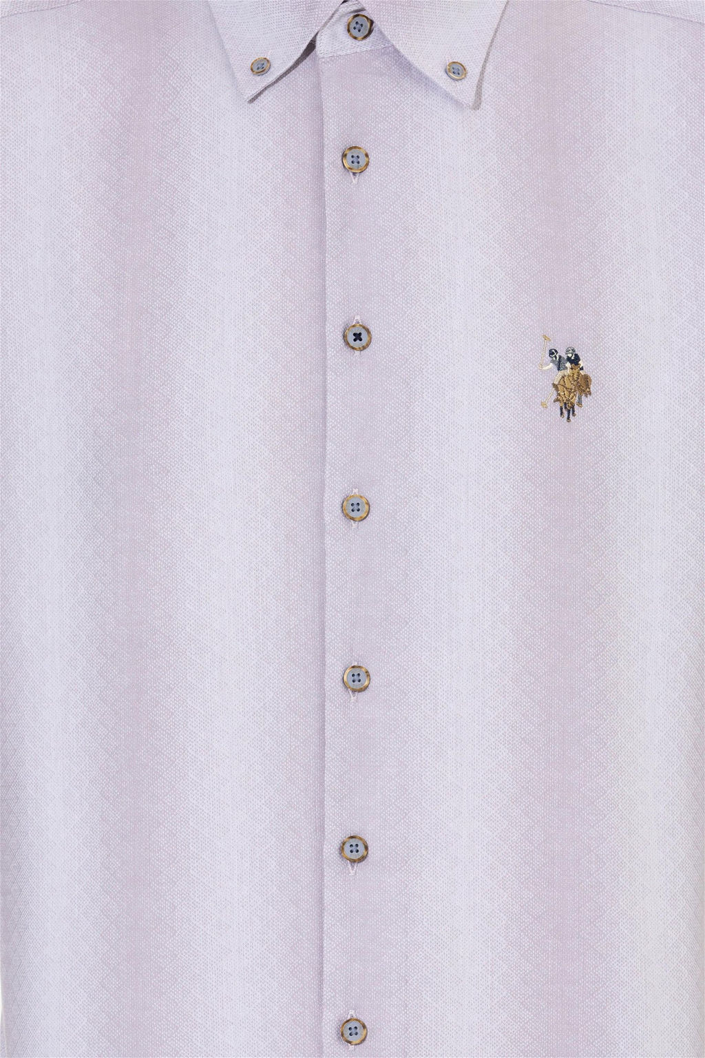 U. S. Polo Assn Мужская серая рубашка с длинным рукавом - U.s. polo assn фото 12