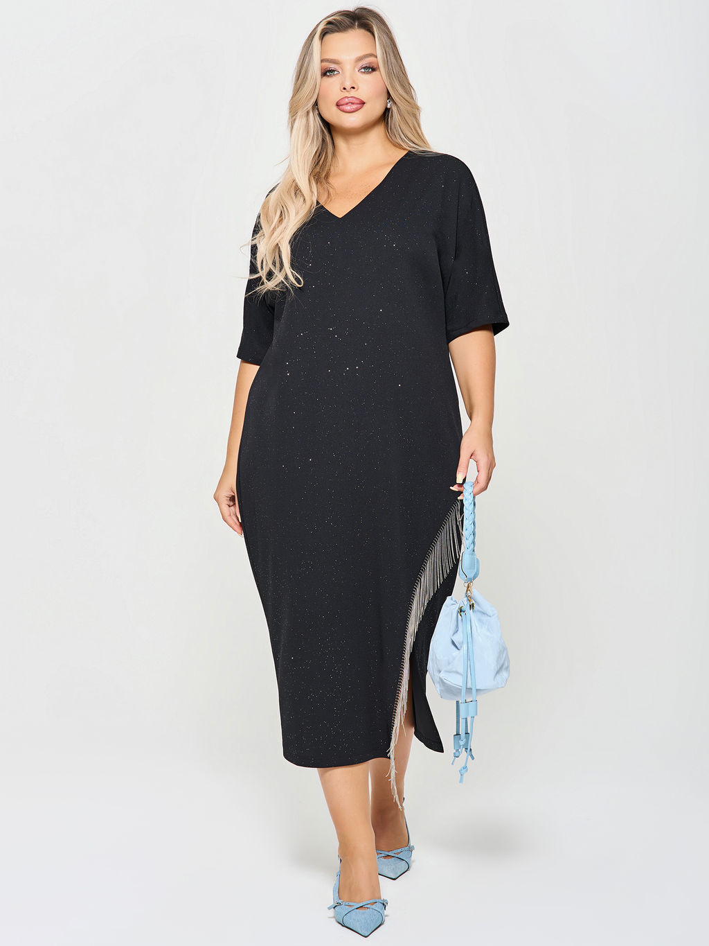 Платье 0349-1п тёмно-синий - Dora фото 86