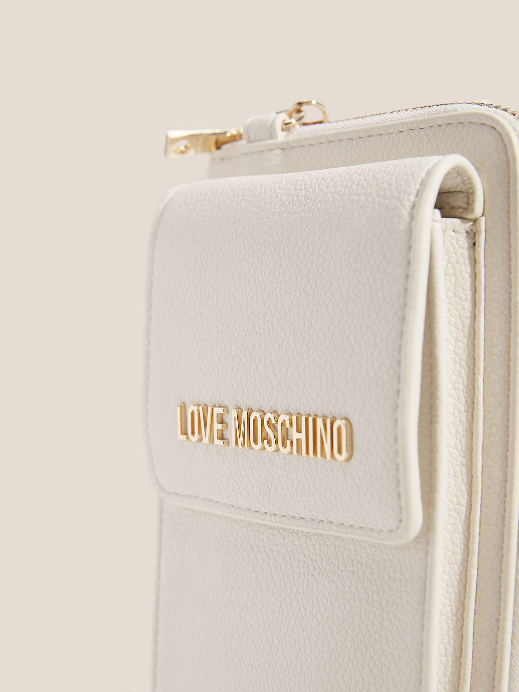 Женская сумка для смартфона LOVE MOSCHINO SLG SIGNATURE Артикул 4561389, молочно-белый  фото 2