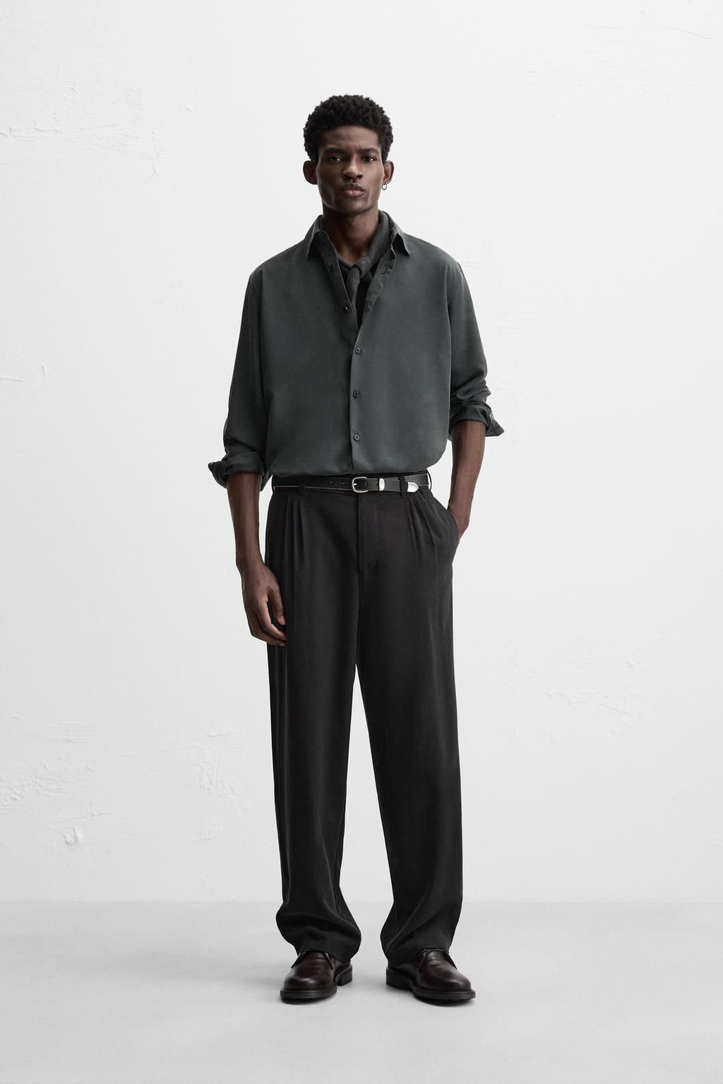 FLOWING SHIRT WITH POCKET - Zara фото 20