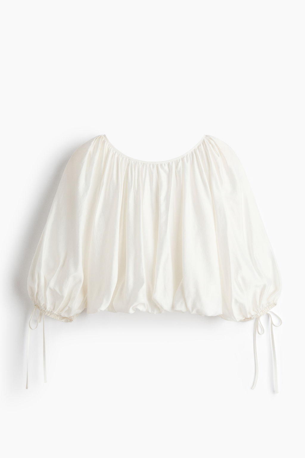 Blusa oversize con lazadas - H&m фото 2