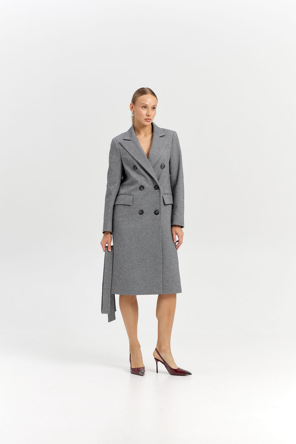 Пальто женское демисезонное 25775 (вино) - Kankan фото 45