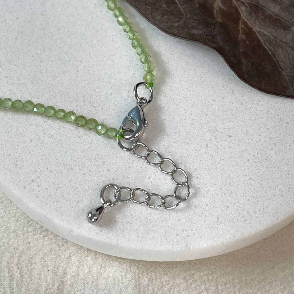 Бусы из Хризолита огранка