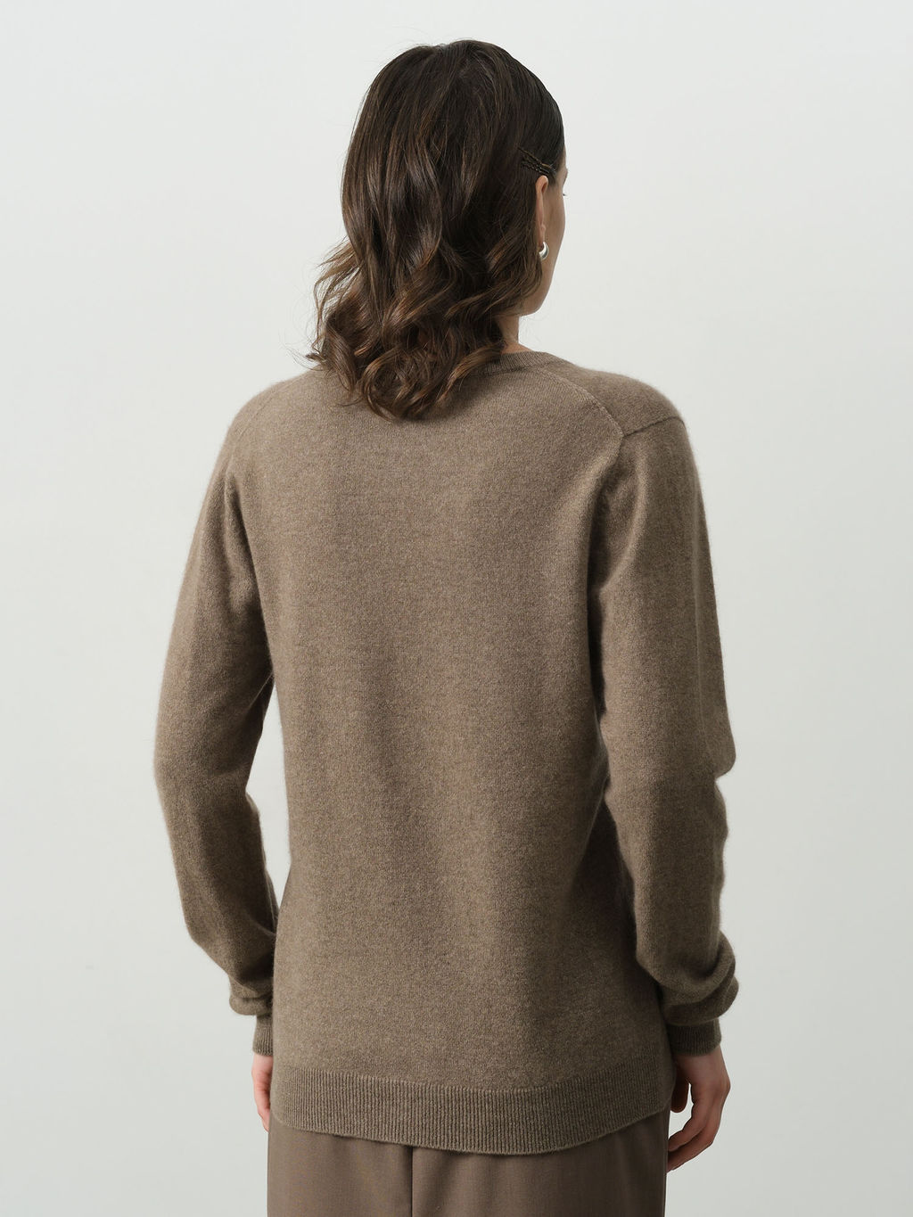 Джемпер из кашемира женский KW070523-E капучино