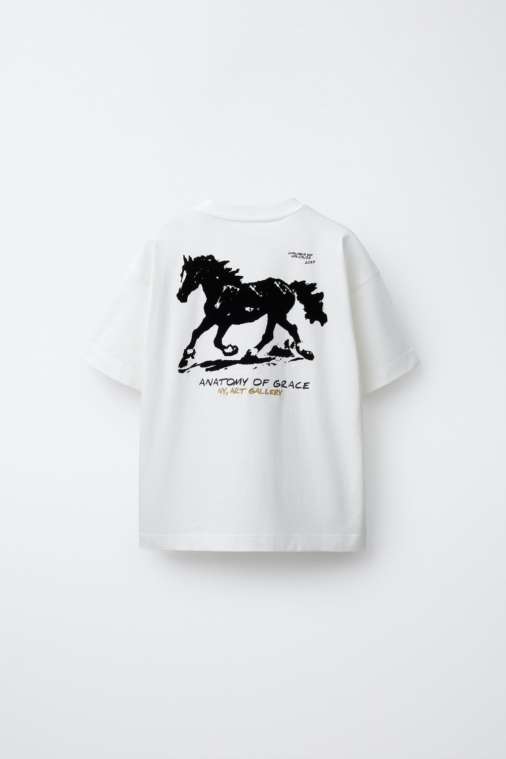 CAMISETA ESTAMPADA CABALLO FLOCK / Blanco - Zara фото 2
