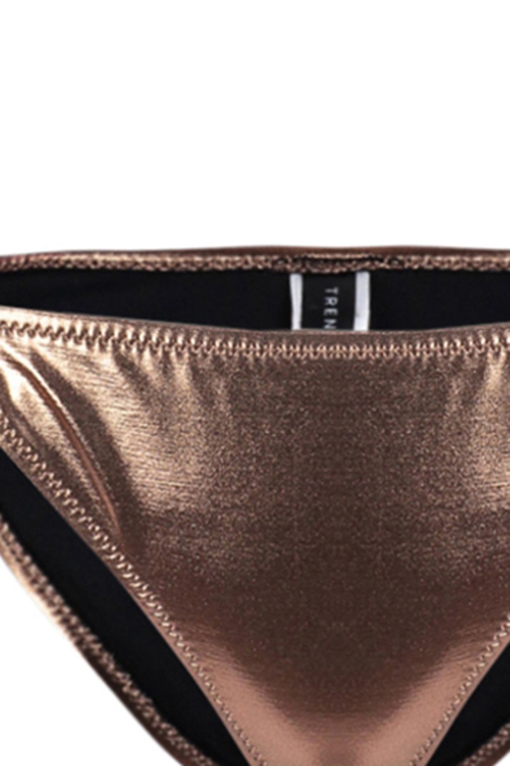 TRENDYOLMILLA Kahverengi Baglamal? Parlak Lak Bask?l? Brazilian Bikini Alt? TBESS23BA00315 фото 8