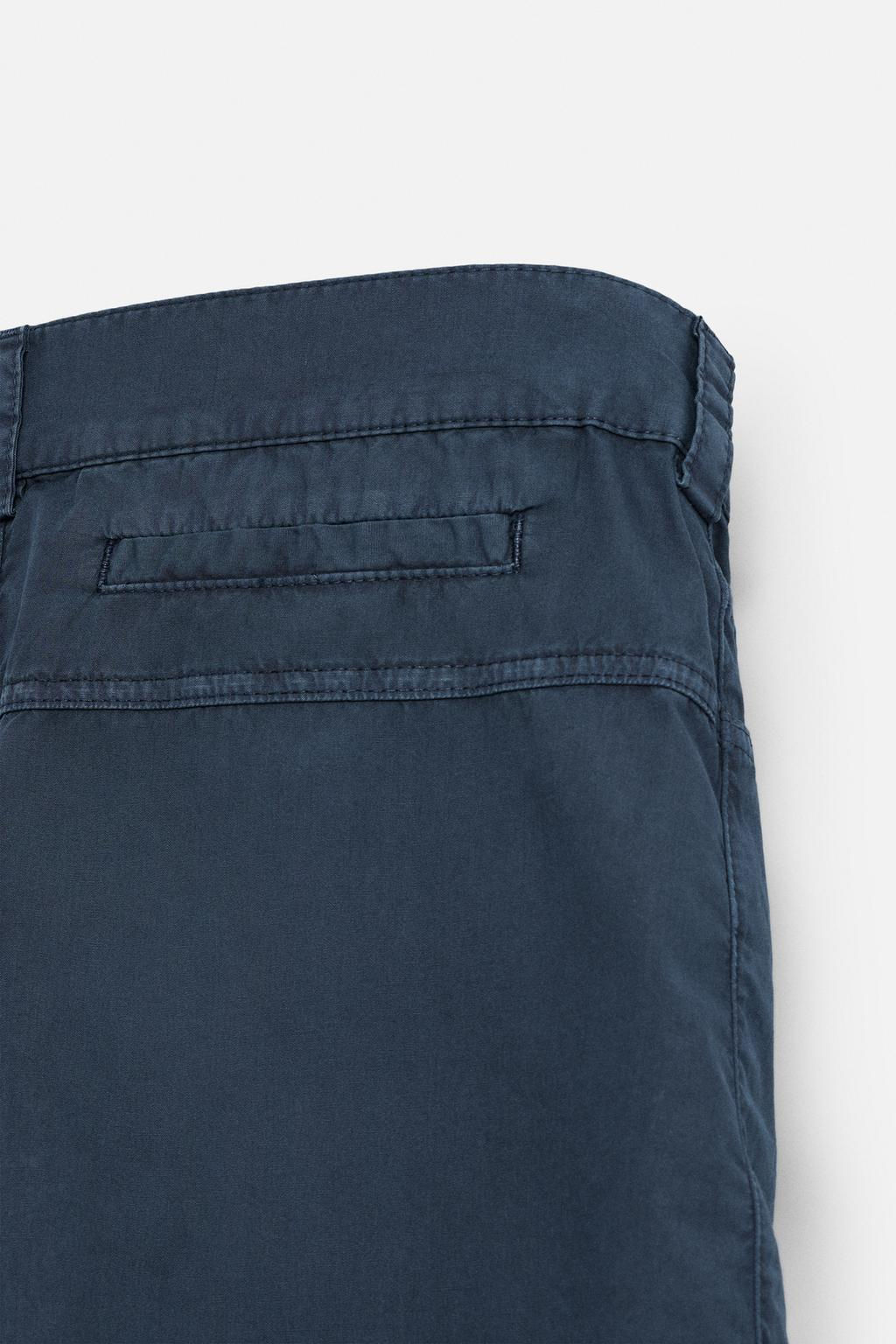 WASHED COTTON BERMUDA SHORTS - Zara фото 10